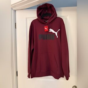 NWT Men's Puma Maroon Hoodie, size XXL